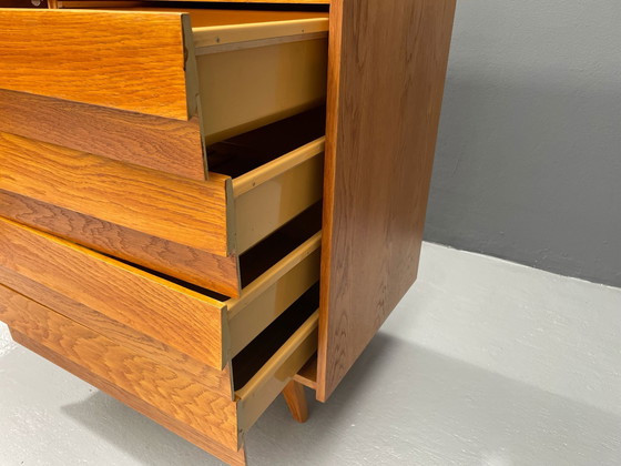 Image 1 of U-450 kast in eiken van Jiří Jiroutek voor Interiér Praha, Tsjecho-Slowakije, jaren 1960