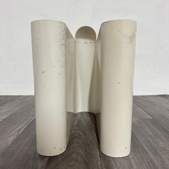 Image 1 of Bilumen Magazine Rack Black/White Rodolfo Bonetto Design 1960's