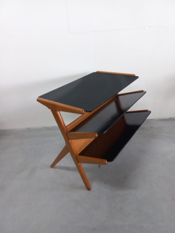 Image 1 of Raro tavolino da parete modernista Wim Den Boon (Attrib)