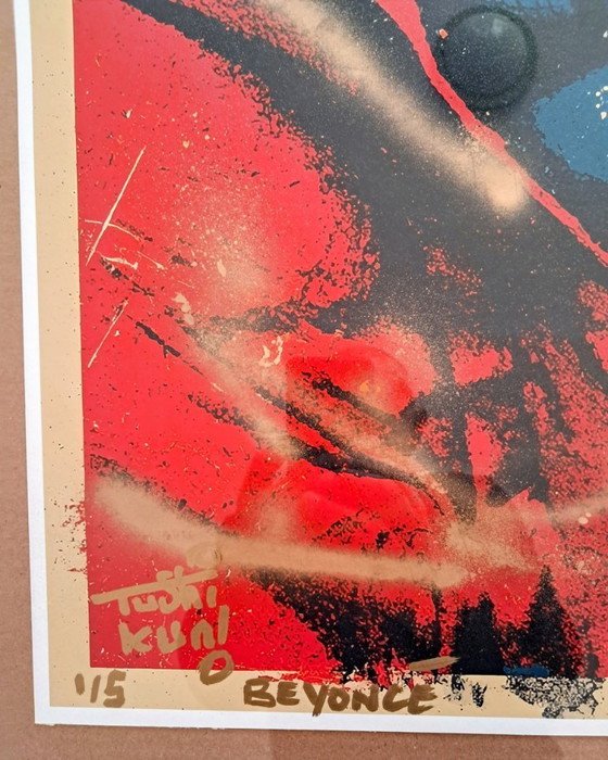 Image 1 of TUSHI KUNI - Beyoncé - Lithografie van de kunstenaar