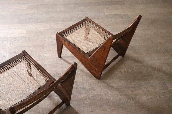 Image 1 of Pierre Jeanneret Kangaroo Chairs PJ-SI-59, Indien, 1955