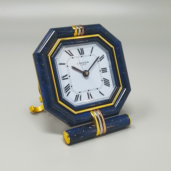 Image 1 of 1980S Gorgeous Cartier Alarm Clock Pendulette. Made In Swiss