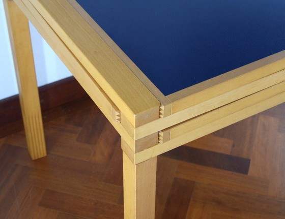 Image 1 of Modulaire beuken eettafel 70x70 door Bernard Vuarnesson 