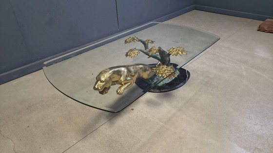Image 1 of Brass jaguar coffee table, 1970s