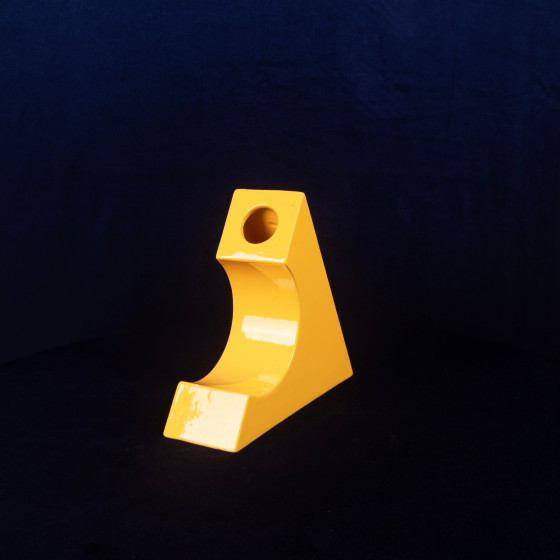 Vaso Scultoreo Italiano Giallo in Ceramica Smaltata Space Age, Anni '70 – Vasi (photo 12 of 21)