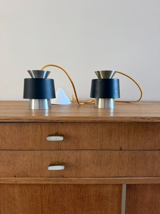 Vintage Danish set of 2 pendants - Tivoli style lamp – Danish design, Pendant lamps, Aluminium (photo 6 of 9)