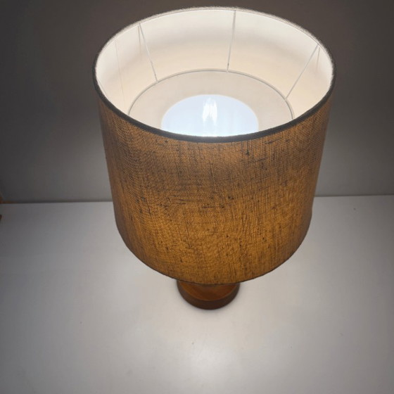 Image 1 of Teak table lamp - Uno & Östen Kristiansson for Luxus Sweden