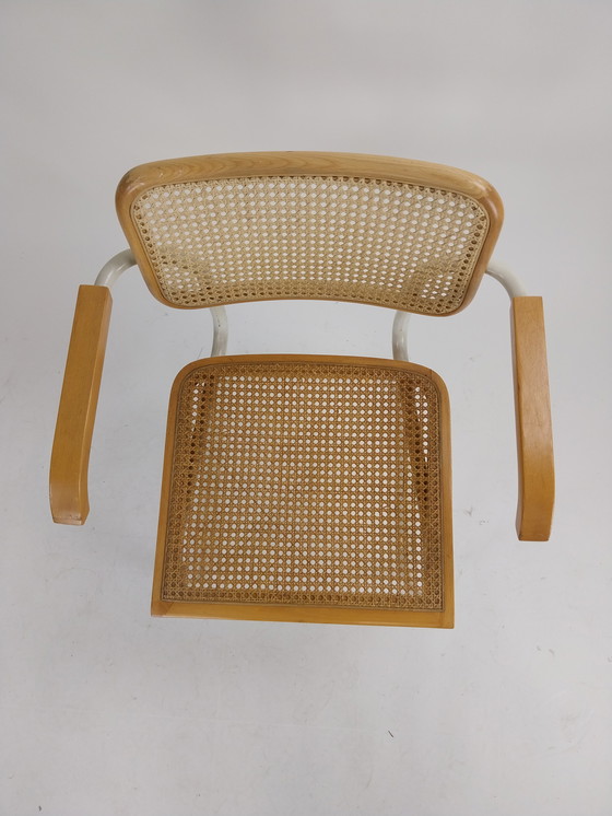 Image 1 of 4 x sillas cesca breuer blancas de estructura tubular