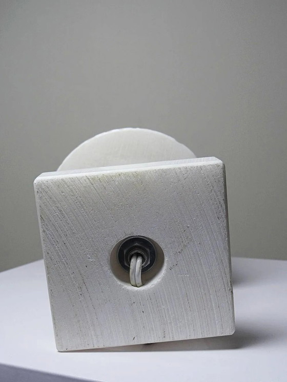 White sculpted alabaster night light, classic style, circa . – Table lamps, Marble (photo 9 of 15)