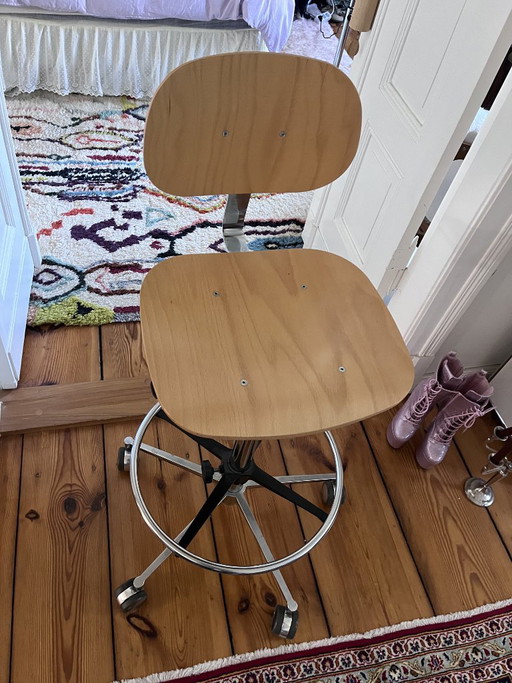 Magnifique chaise de dessin d'architecte vintage – bureaustoelen, Wood (photo 2 of 8)