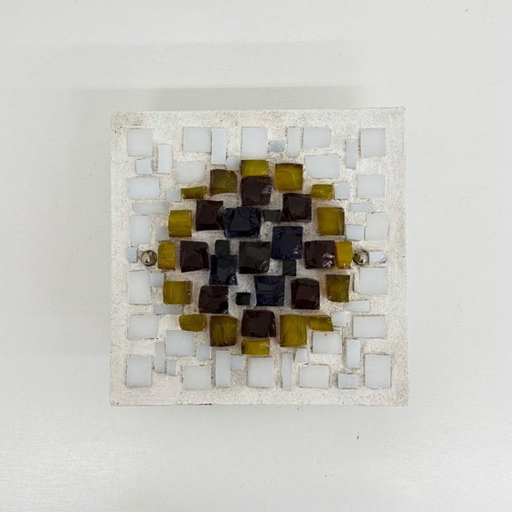 Image 1 of Brutalistische Wandleuchte aus Glas und Harz, 1970er Jahre, Deutschland