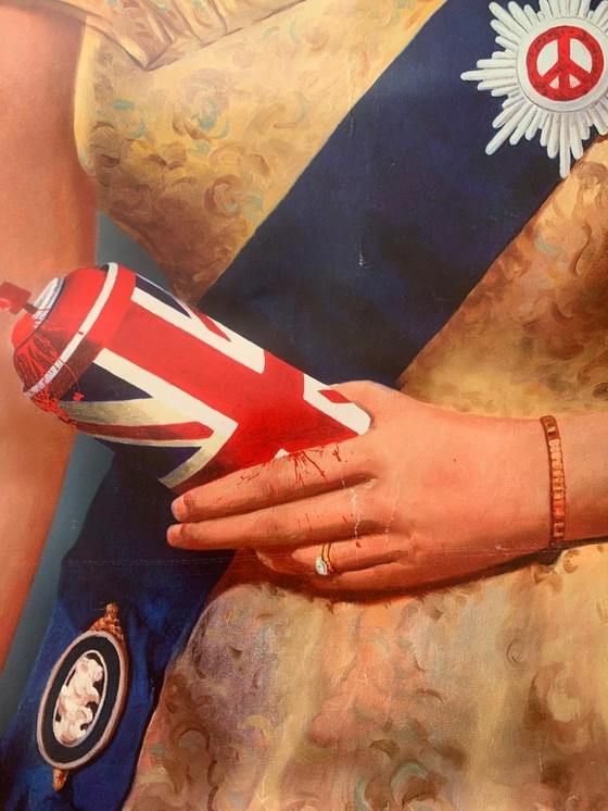 Image 1 of Mr Brainwash – La vida es bella – Reina Isabel II – Póster Offset 2012