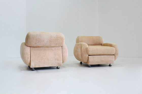 Image 1 of Ensemble de fauteuils italiens vintage 1970