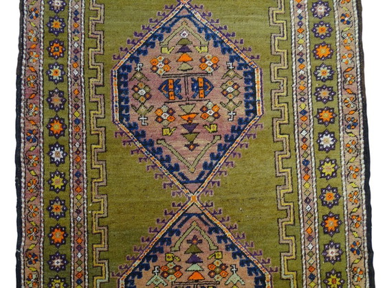 Image 1 of Semi-antique Kazak runner - 375 x 113 - Hand-knotted