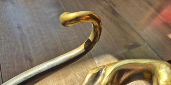 Art Deco panter sculptuur – Decoratieve objecten, Metaal (photo 16 of 24)
