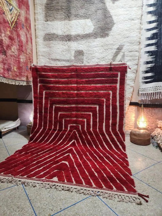 Gebroken wit Marokkaans vloerkleed met geometrische patronen, 200cm x 300cm – Vloerkleden en tapijten, Wool (photo 6 of 7)