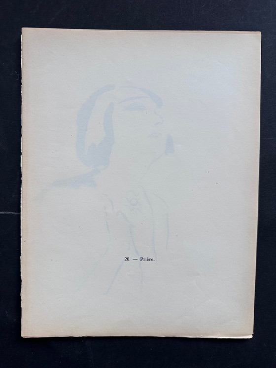 Image 1 of Kees van Dongen La Garconne 1925 pochoir "Priere"