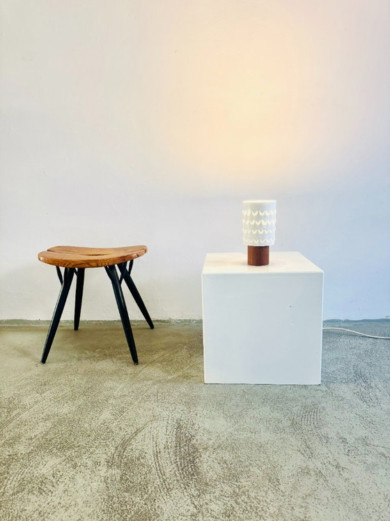 Teak And Perforated Metal Table Lamp By Hans-Agne Jakobsson For ASEA, Sweden, 1960s – Wood (photo 4 of 6)