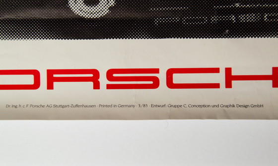 Image 1 of Original Porsche Endurance World Champion 1985 Poster Plakat – Rothmans 962C XL 102 x 76cm