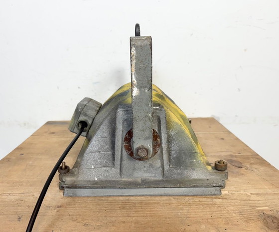 Image 1 of Faretto da teatro vintage grigio con copertura in vetro, anni '80