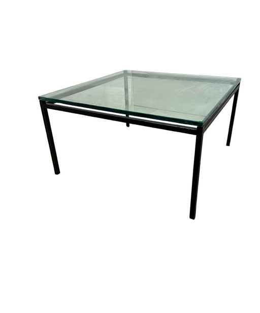 Table basse vintage en verre