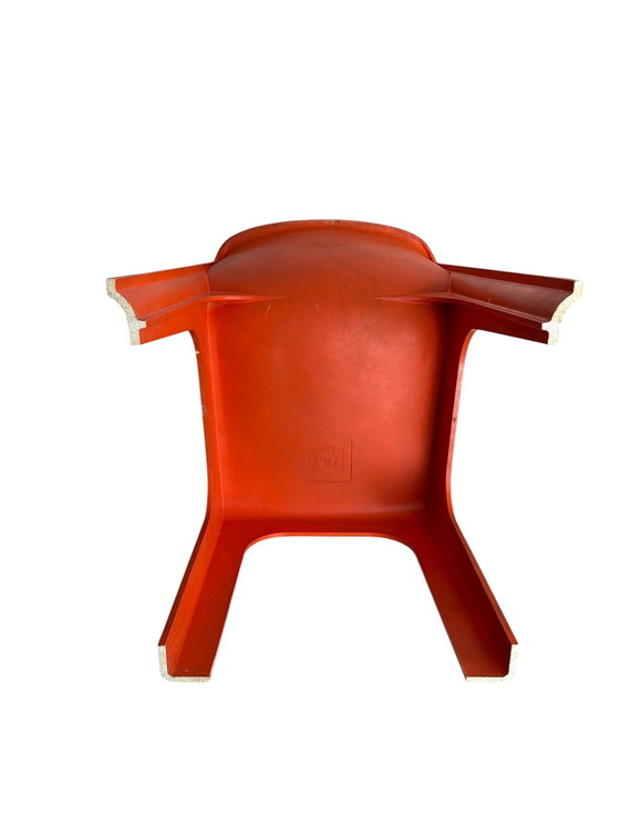 Image 1 of Chaise design orange – Étienne Fermigier (vers 1970)
