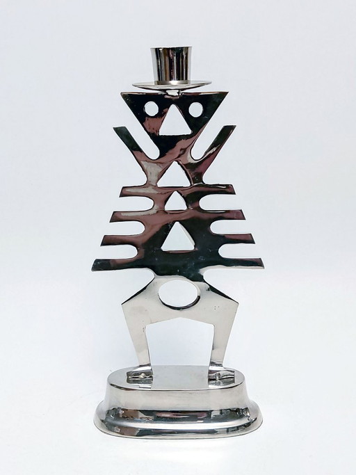Kandelaar Etnisch Skelet – kandelaars en kaarsen, Metal, Vintage (photo 2 of 6)