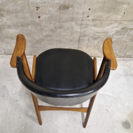 Image 1 of Vintage cowhide chair office chair