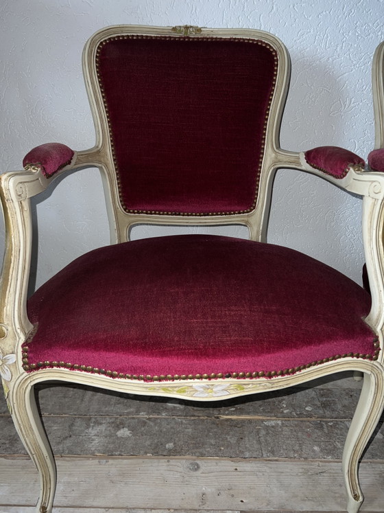 2 Louie Seize Poltrone – Velvet, Wood (photo 2 of 5)