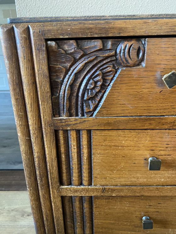 Image 1 of Vintage Art Deco Ladekastje Dressoir