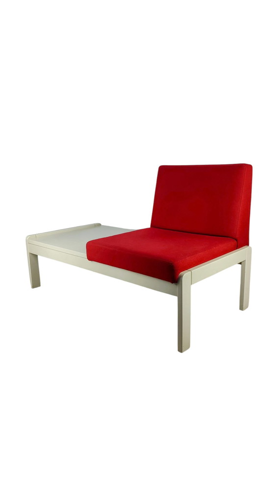 Image 1 of Mid - Century Single Sofa With Table 1970s