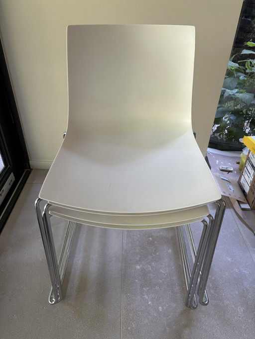 Arper Catifa 46 Set of 10 White Chairs