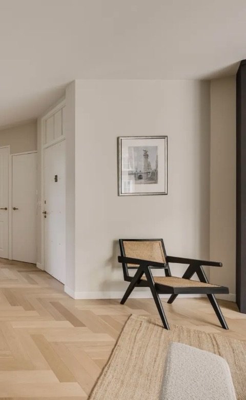 Detjer lounge chair - rattan - wood - black – Side chairs (photo 3 of 5)