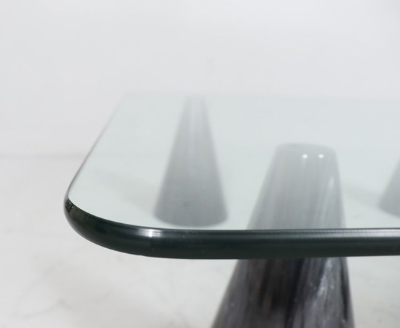 Image 1 of  Coffee Table/Table basse, marbre dans le style de Massimo Vignelli, Italie, années 1980