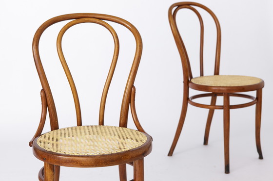 Image 1 of Paire de chaises Thonet bois courbé 1950S Vintage