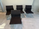 4x Vitra EA 108 Aluminiumstuhl