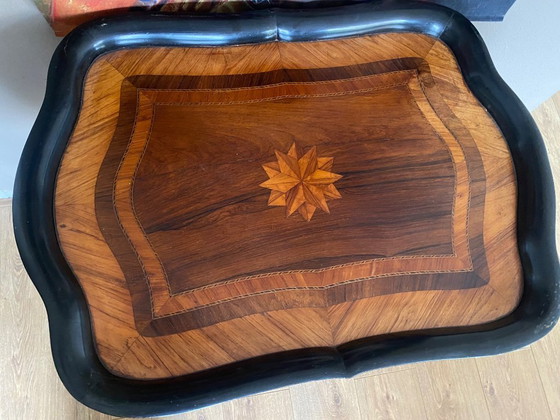 Image 1 of Antico tavolo da vino olandese, tavolino laterale, tavolo da piante