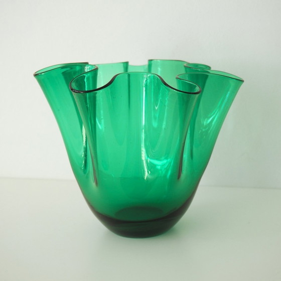 Image 1 of Murano Mcm Handkerchief Fazzoletto Vase 