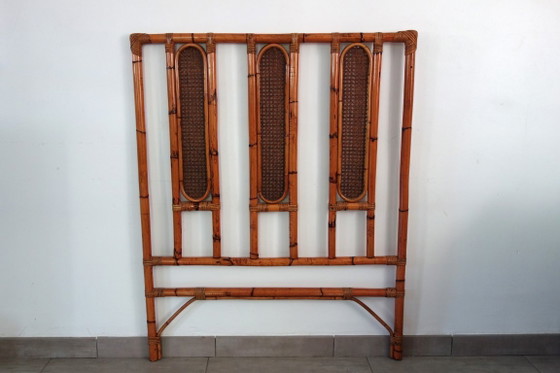 Bamboo and Cane Headboard, 1970s – Bedroom accessories, Rattan, Wicker (photo 3 of 12)