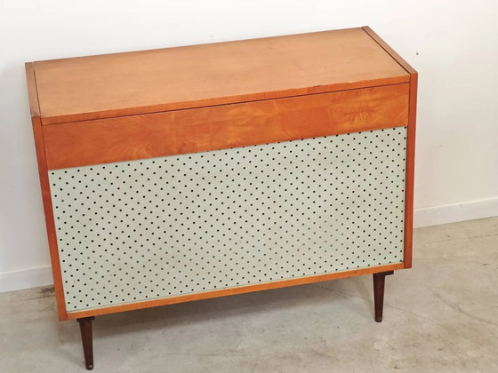 Cassapanca porta coperte ceca blu 1970 – Armadi contenitori, Wood, Mid Century Modern (photo 2 of 12)