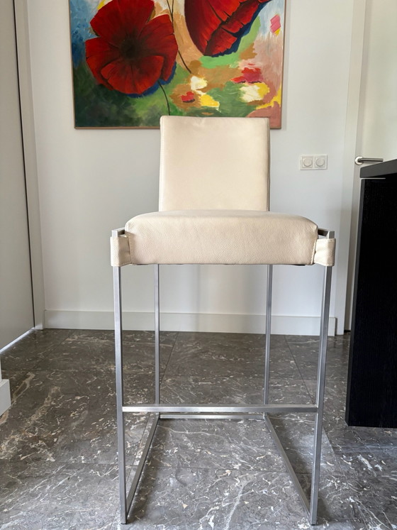 Tabourets de bar Bert Plantagoe – Bert Plantagie, Cuir, rvs (photo 2 of 5)