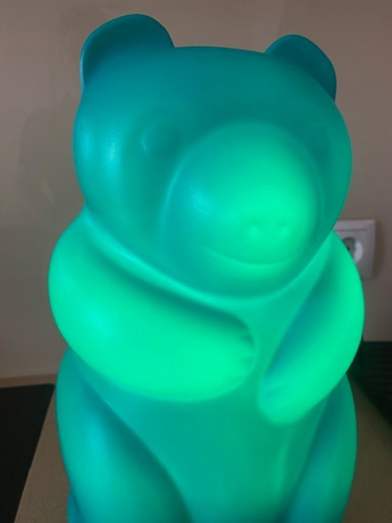 Image 1 of Lampe ourson en gélatine vintage années 90 de Trend-Light – Turquoise rare