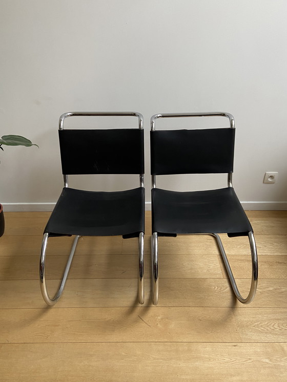 Image 1 of 2X Im Stil von MR10 Mies van der Rohe Knoll Stühle