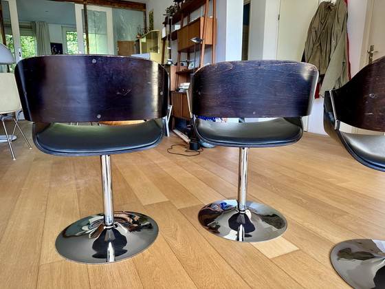 4x Rudi Verelst para sillas de comedor Novalux – Chrome, Wood (photo 7 of 11)