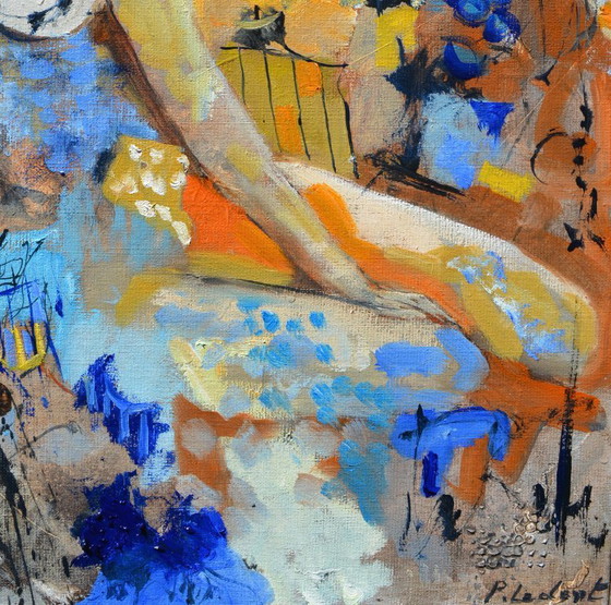 Lei aveva un appuntamento con il blu – P. Ledent, Arte, Tela (photo 4 of 5)