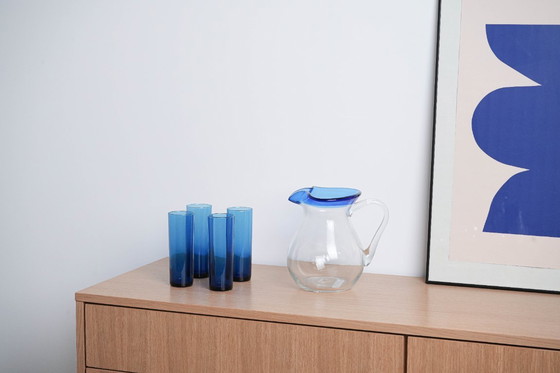 Image 1 of Carafe en verre, design italien, années 1970, fabriquée en Italie