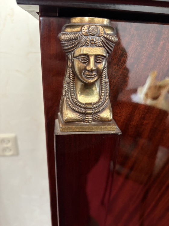 Image 1 of Mooie mahonie houten empire stijl kast