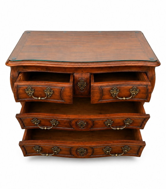 Commode Tombeau Bordelaise Louis XV Acajou Massif Et Bronze XVIIIème – Wood (photo 4 of 9)