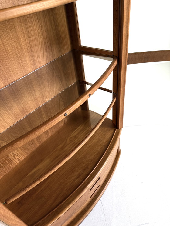 Image 1 of Vetrina danese vintage in teak e vetro anni '80