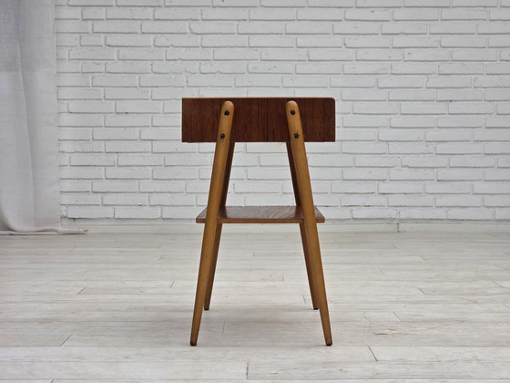 Image 1 of 1970s, Swedish side table by AB Carlstrom with drawer, teak wood.
